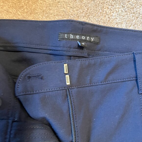 Theory Navy Skinny Pants (Jean-Like Feel) (Size 10 - runs small) (like new) - Picture 11 of 11